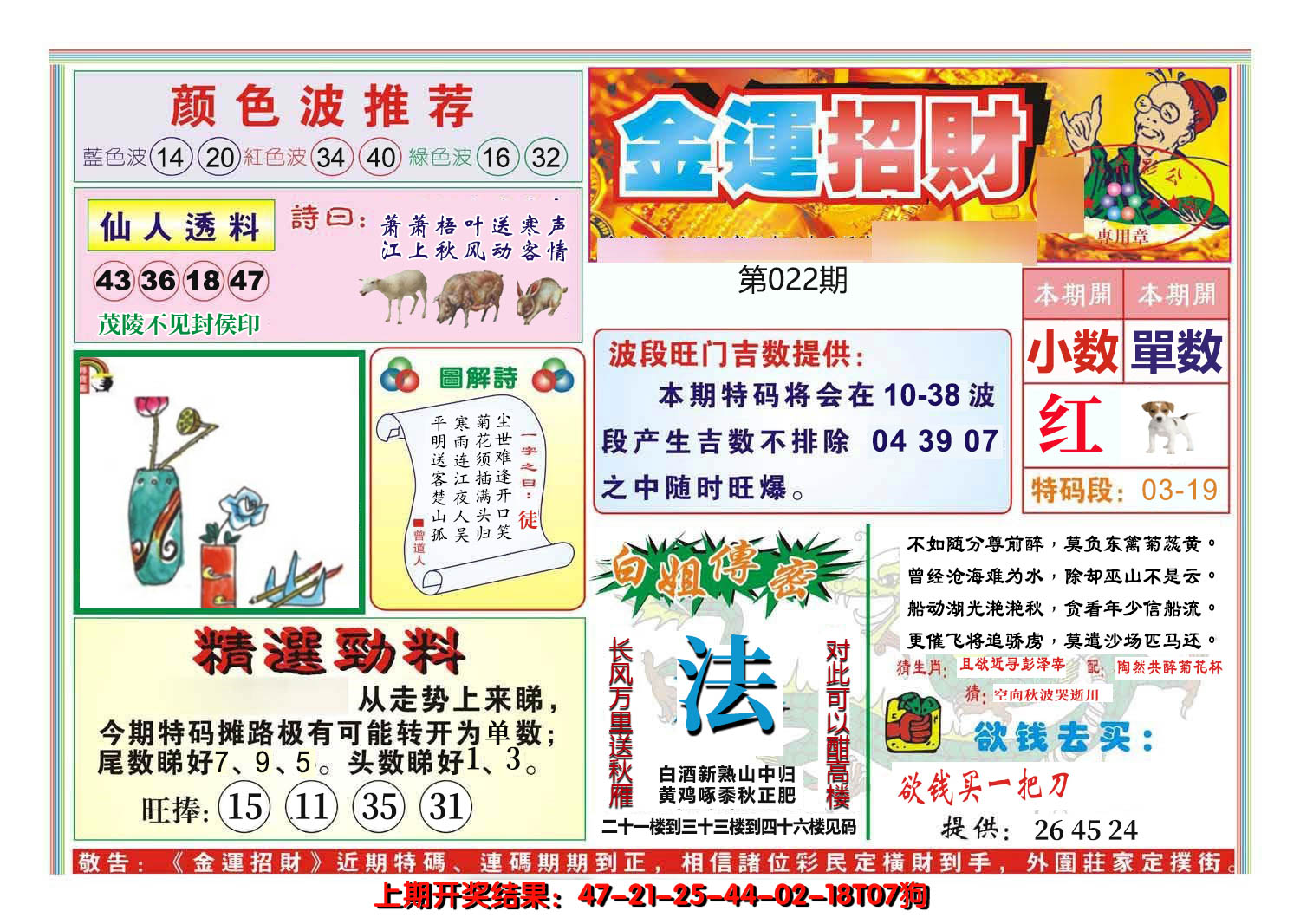 2025022期金运招财