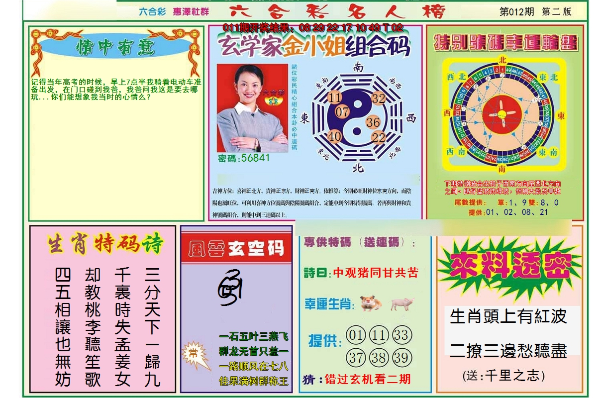 2025012期名人榜B