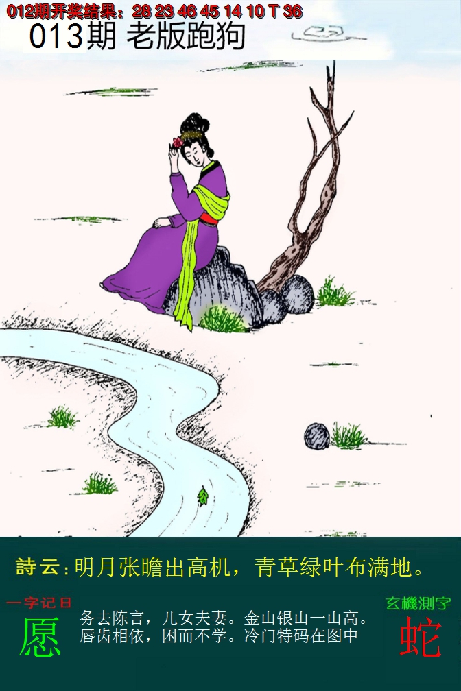2025013期老版跑狗