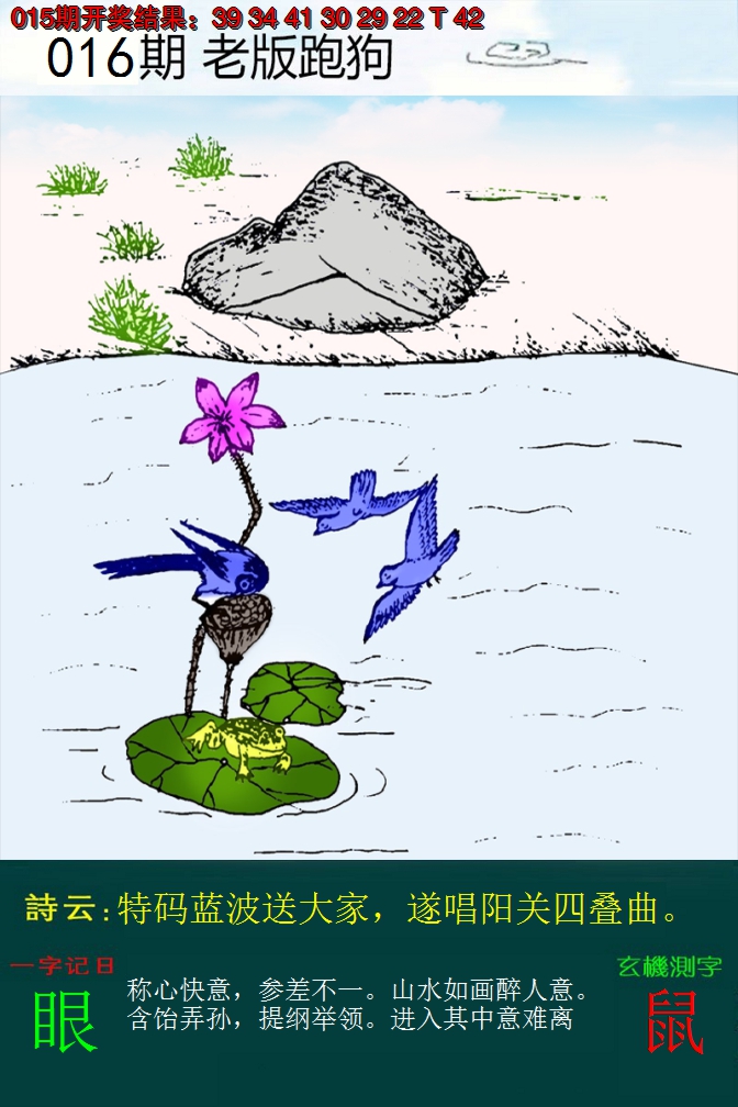 2025016期老版跑狗
