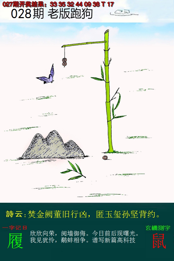 2025028期老版跑狗