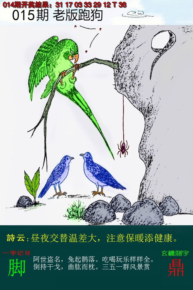 2025015期老版跑狗