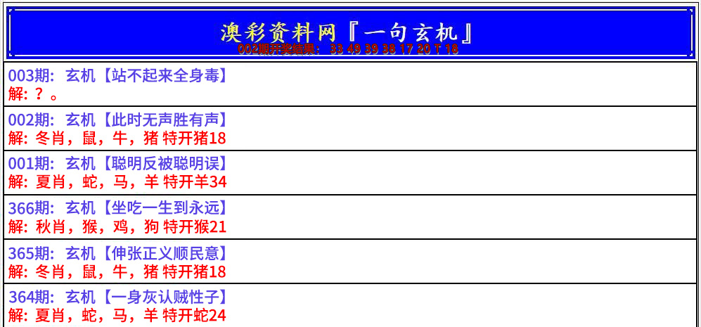 2025003期澳门一句玄机