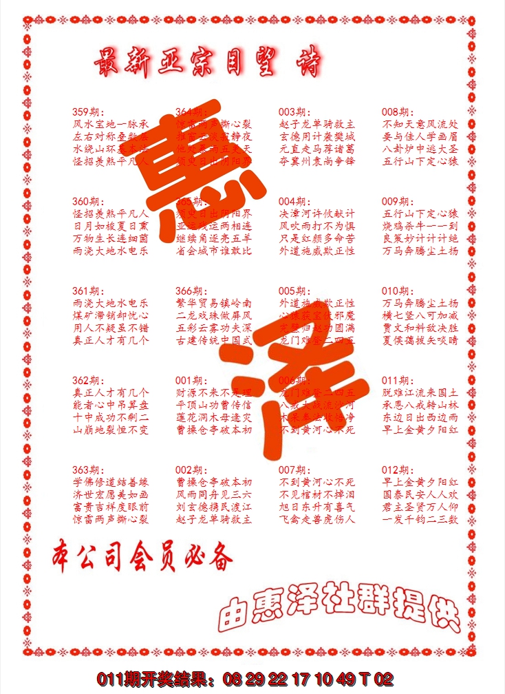 2025012期正宗国望诗