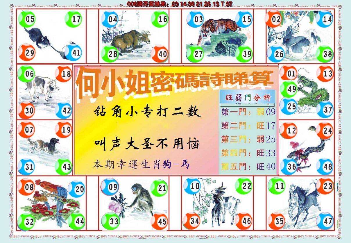 2025007期何小姐内部传真B