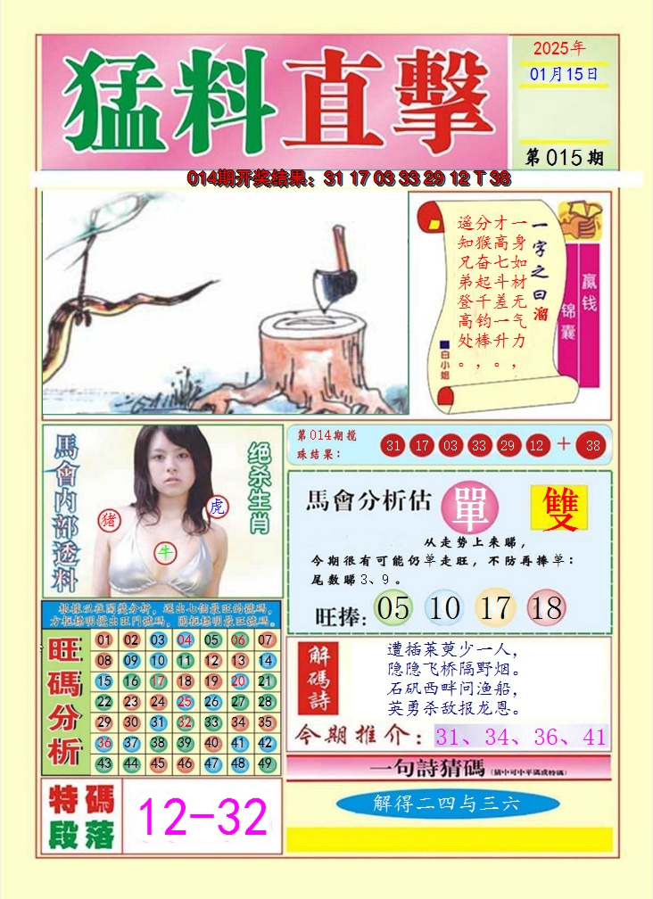 2025015期猛料直击A