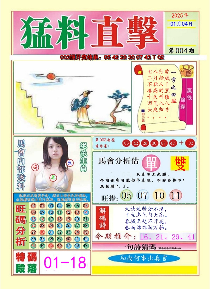 2025004期猛料直击A