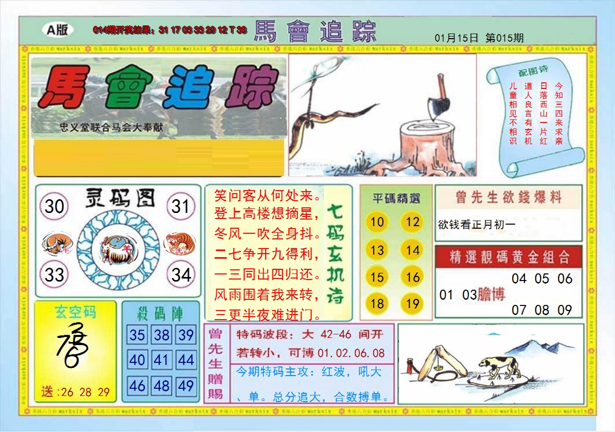 2025015期马会追踪A