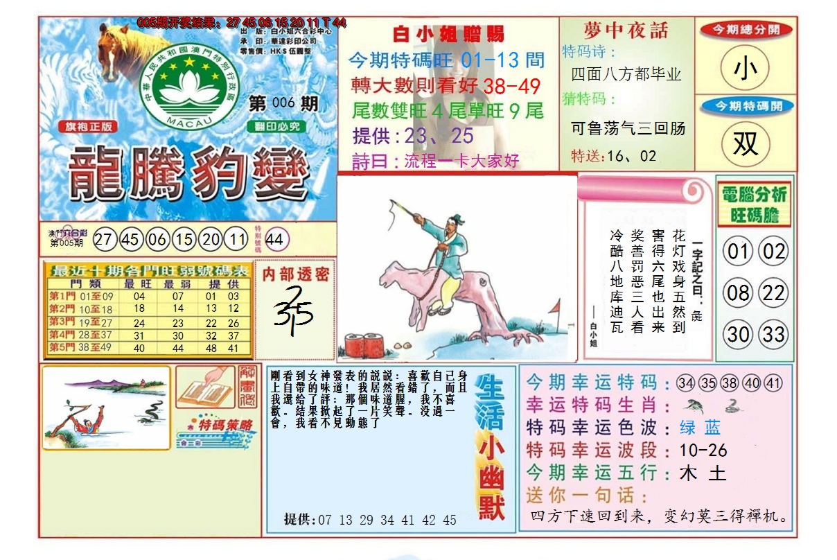2025006期龙腾豹变