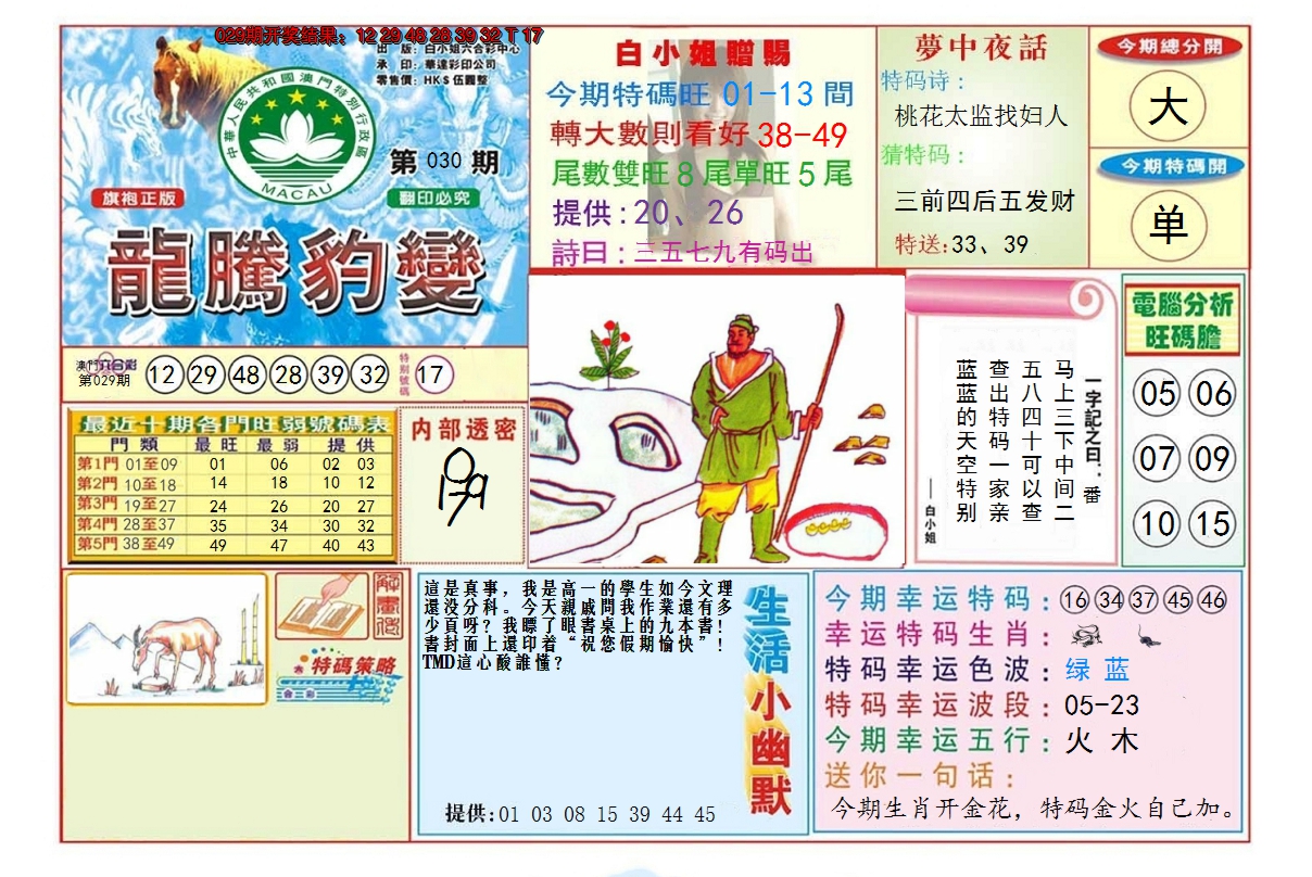 2025030期龙腾豹变
