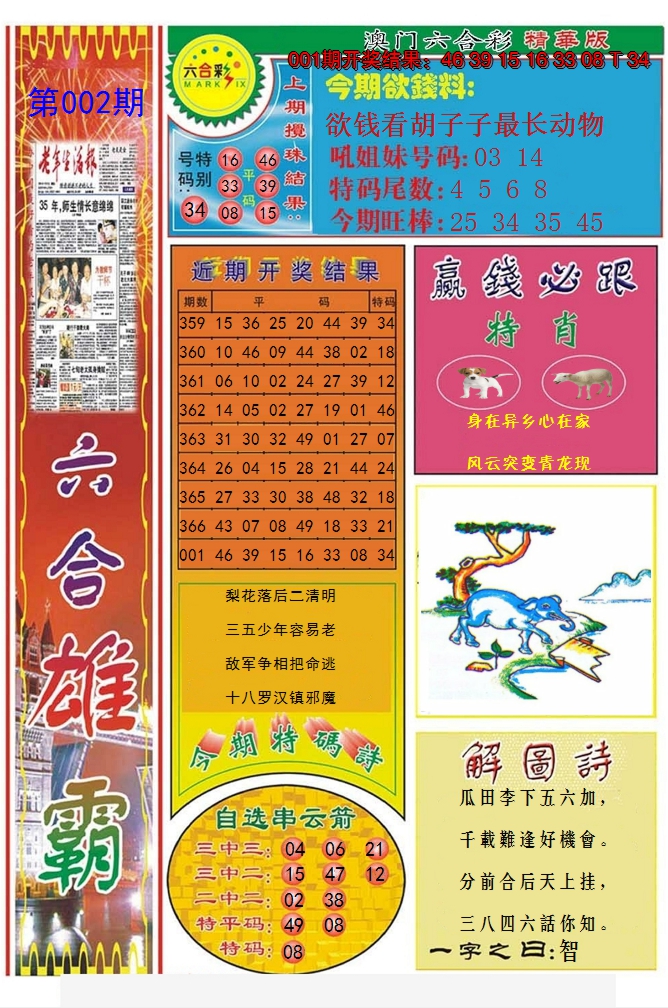 2025002期六合雄霸