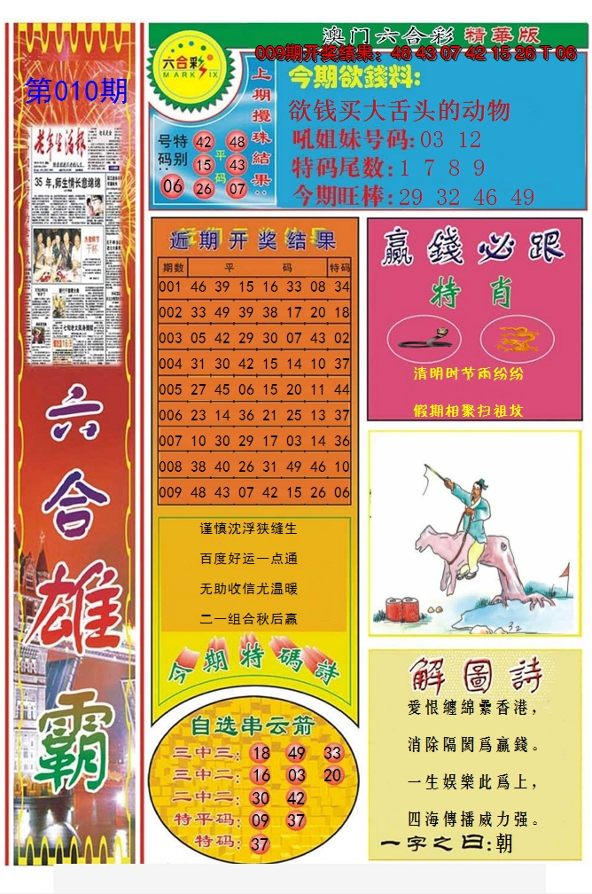 2025010期六合雄霸
