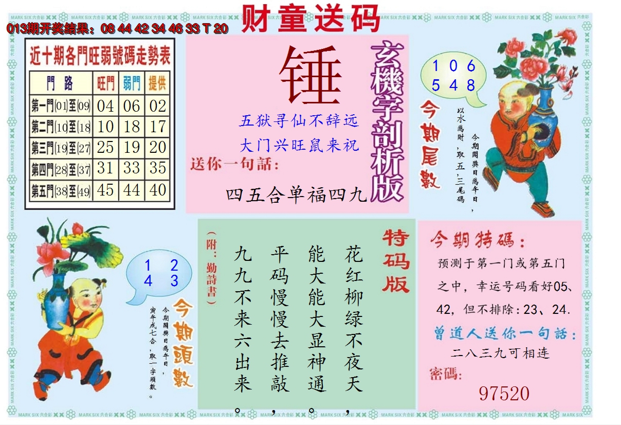 2025014期财童送宝B