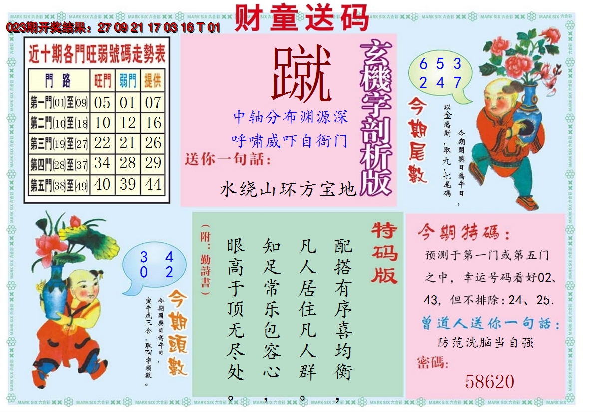 2025024期财童送宝B