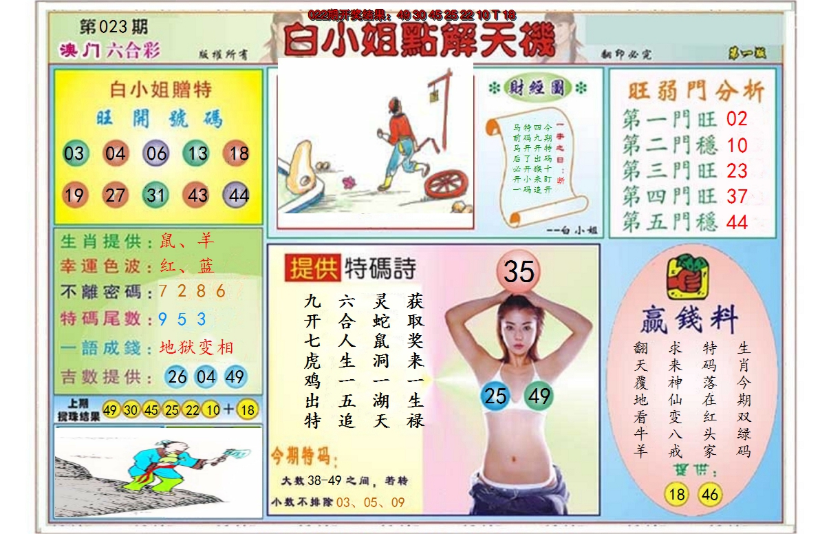 2025023期白小姐点解天机A