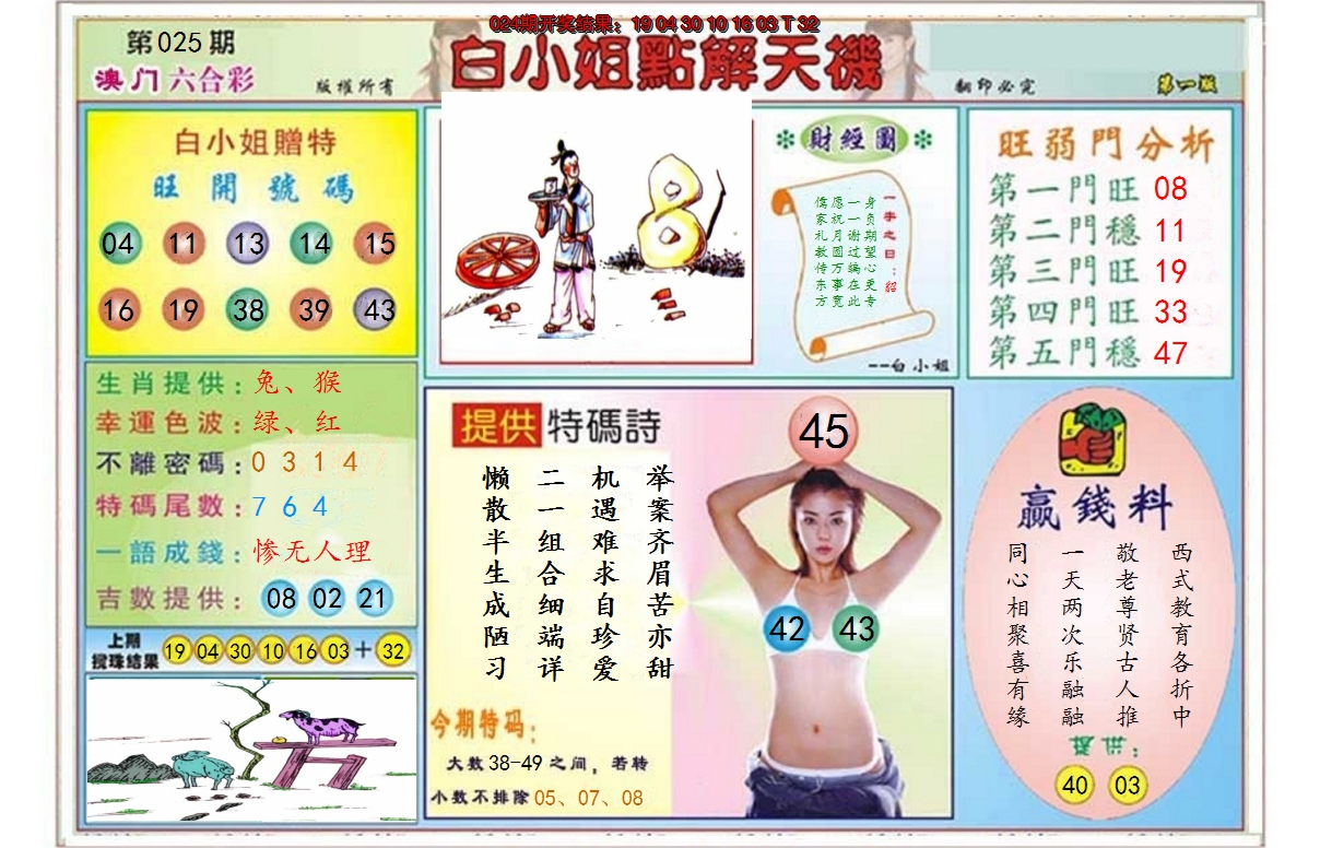 2025025期白小姐点解天机A