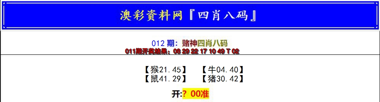 2025012期赌神四肖八码