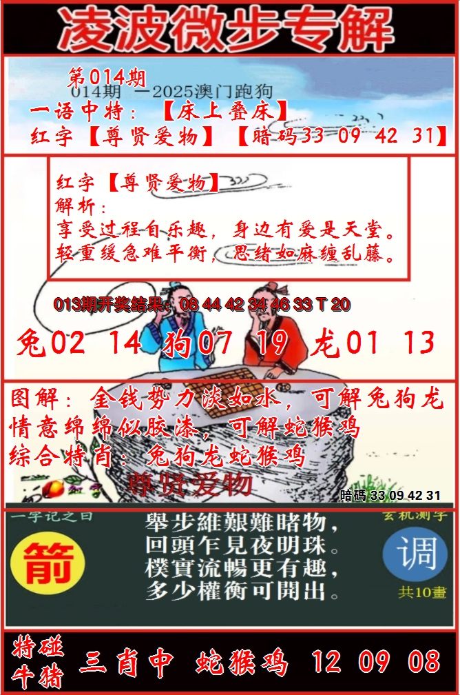 2025014期凌波微步