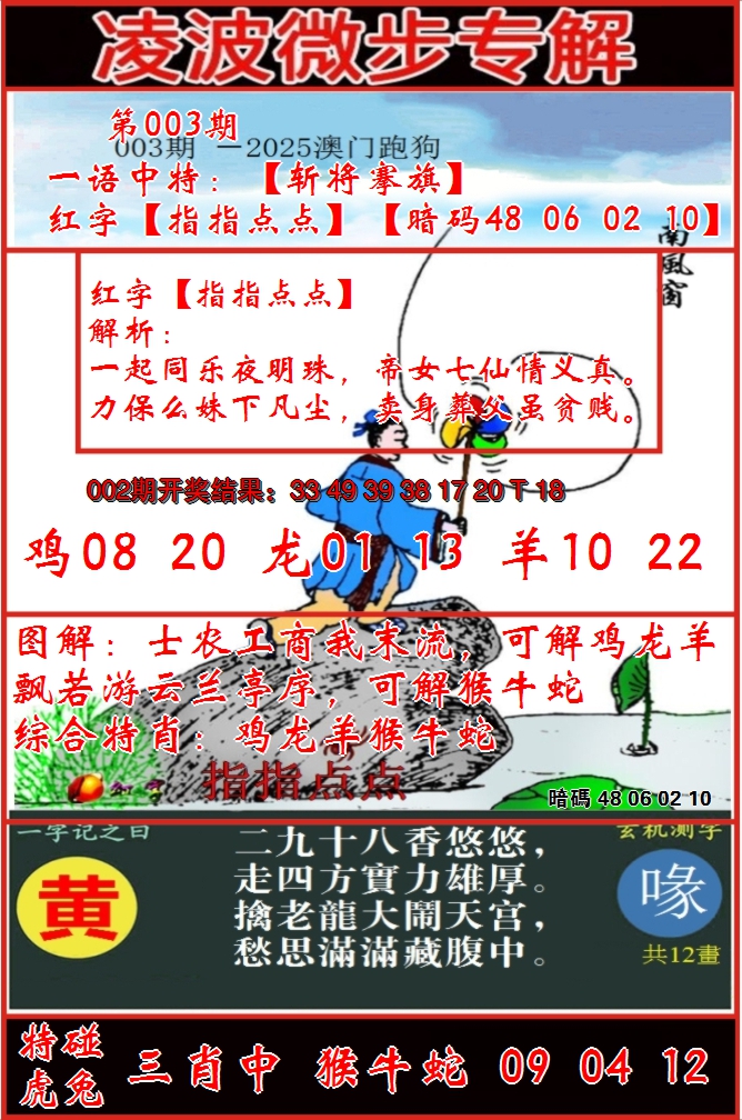 2025003期凌波微步