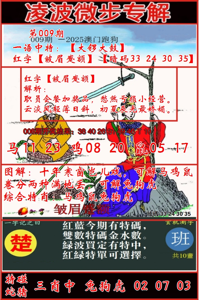 2025009期凌波微步