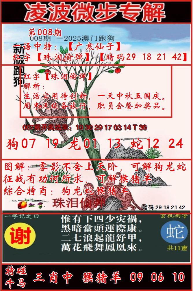 2025008期凌波微步