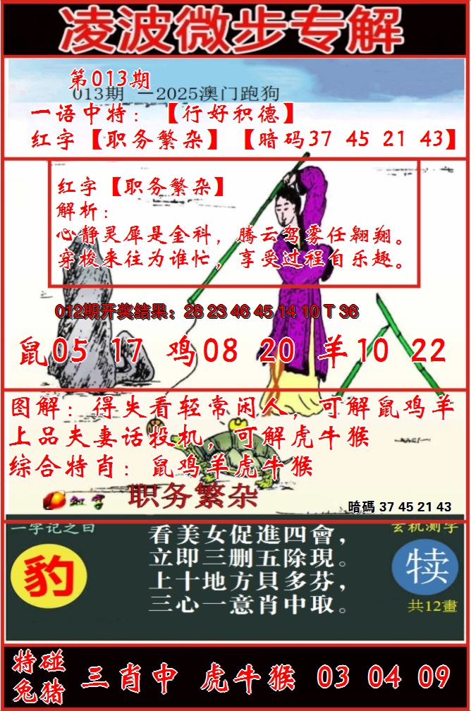 2025013期凌波微步
