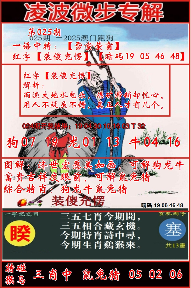 2025025期凌波微步