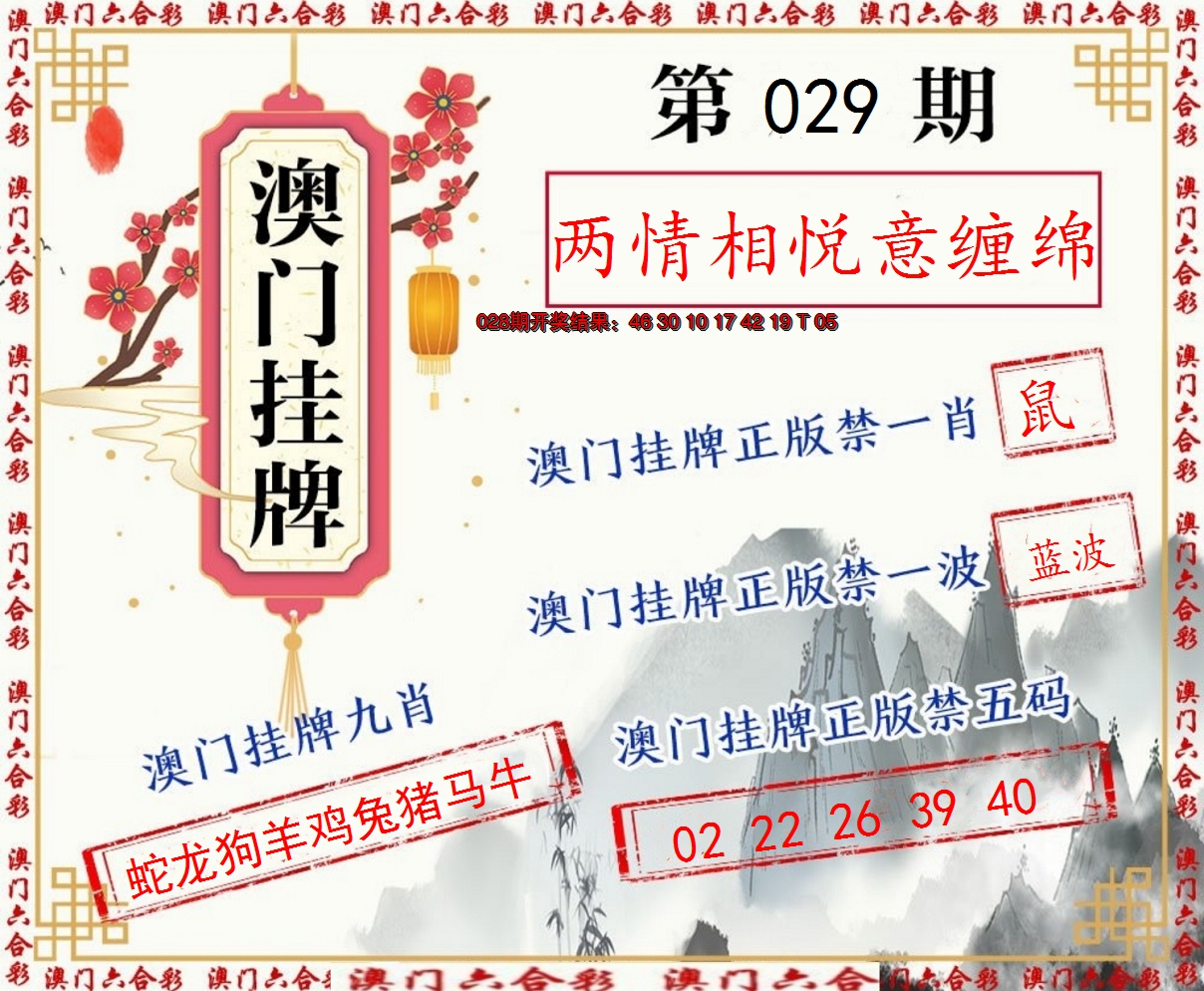 2025029期挂牌图