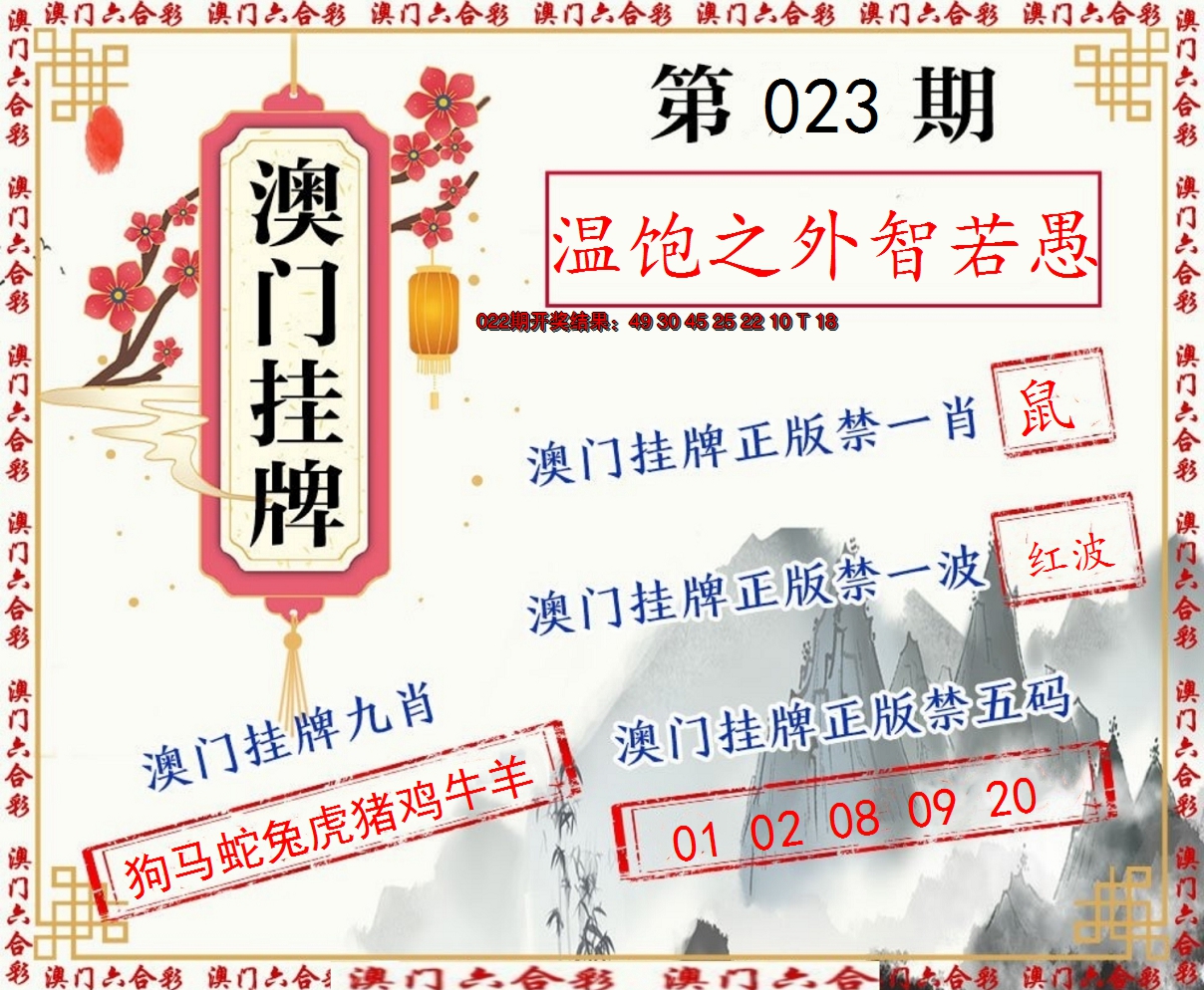 2025023期挂牌图