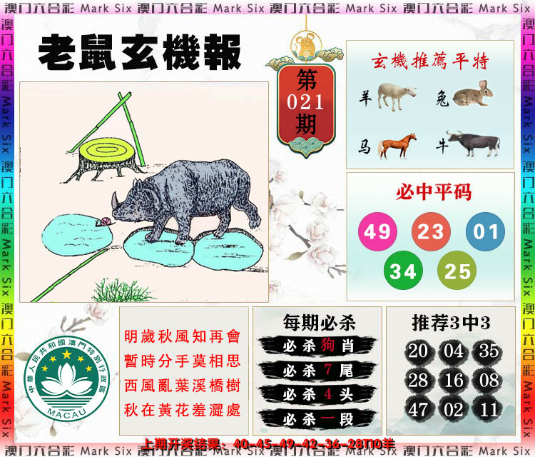 2025021期老鼠玄机报