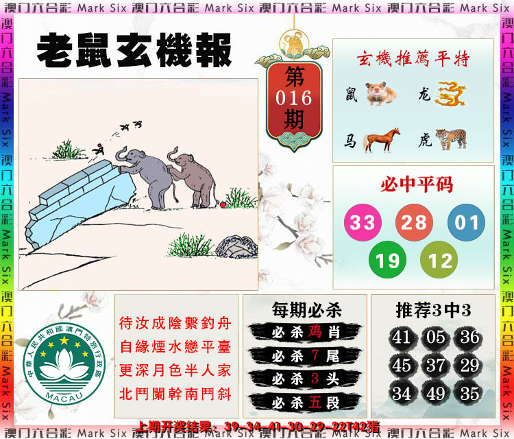 2025016期老鼠玄机报