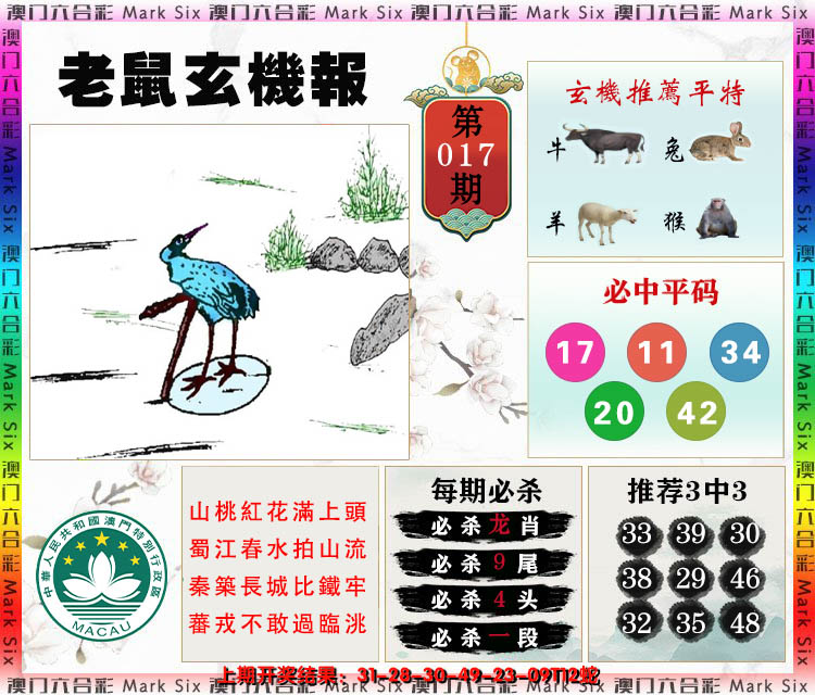 2025017期老鼠玄机报