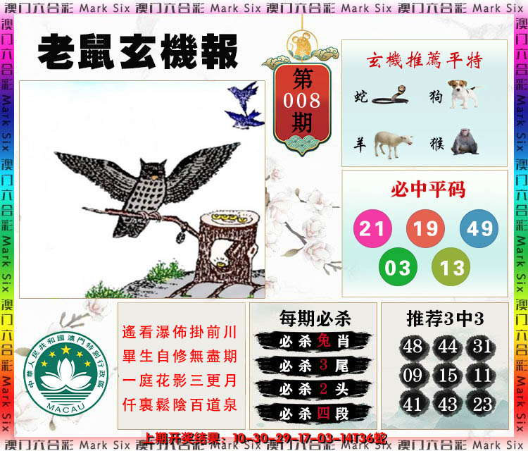 2025008期老鼠玄机报