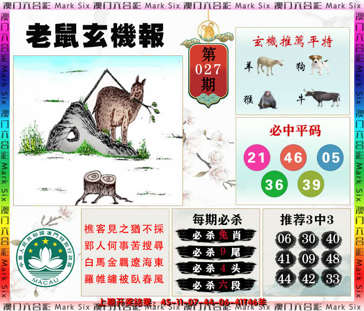 2025027期老鼠玄机报