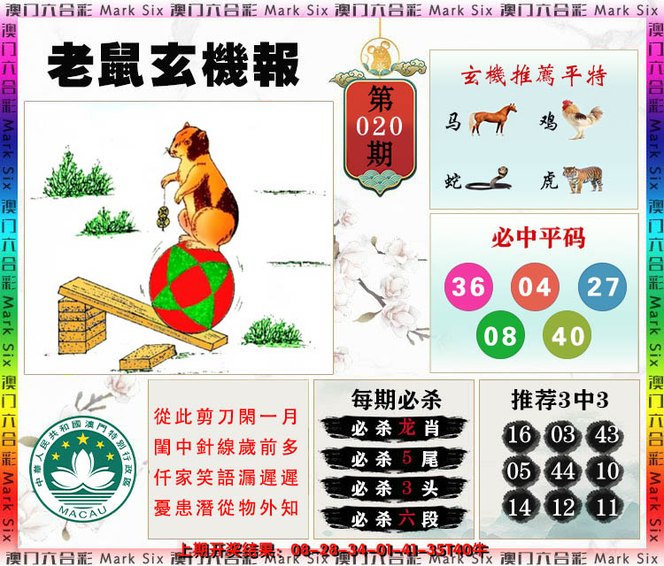 2025020期老鼠玄机报