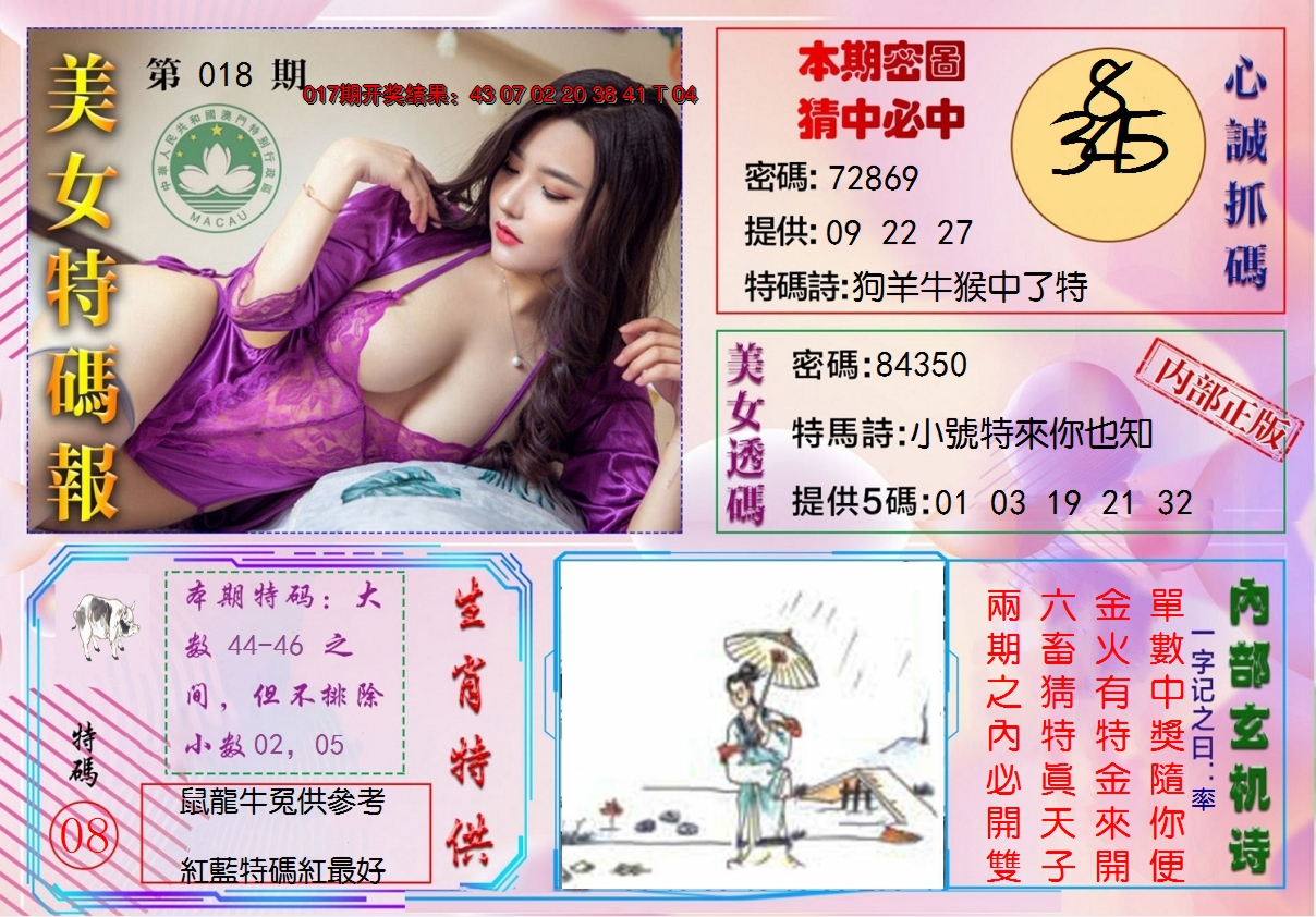 2025018期美女特码报
