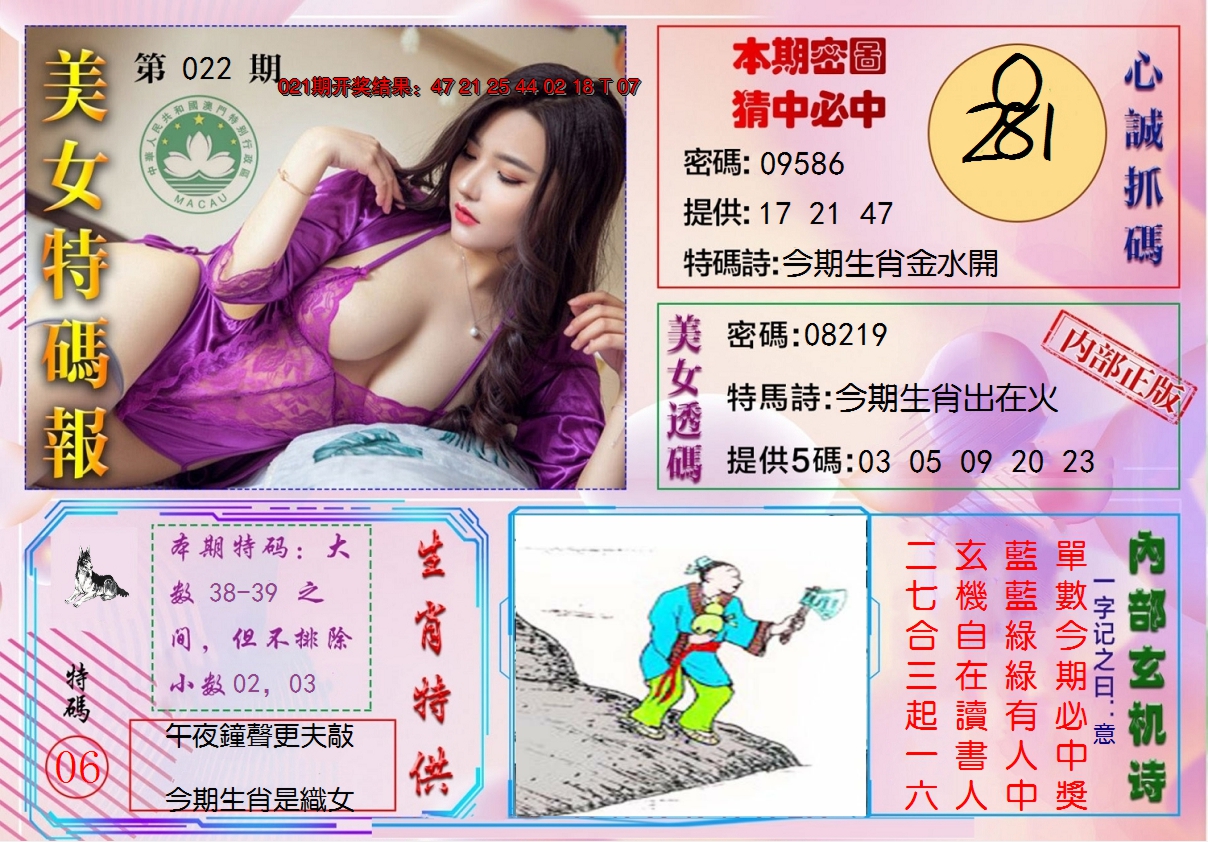 2025022期美女特码报
