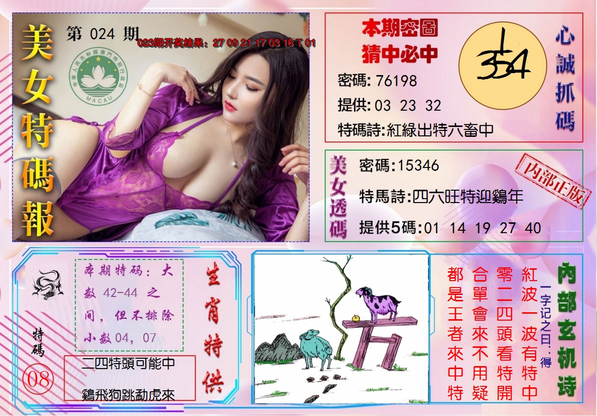 2025024期美女特码报