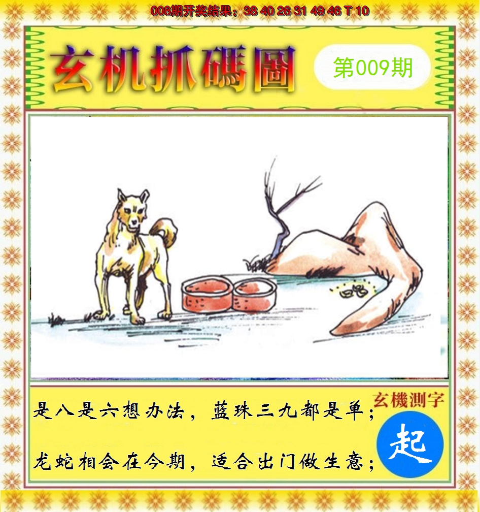 2025009期玄机抓码图