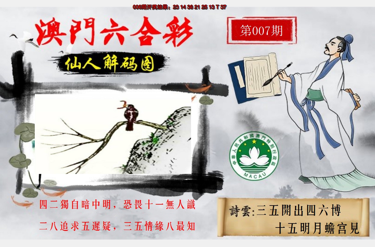 2025007期仙人解码图