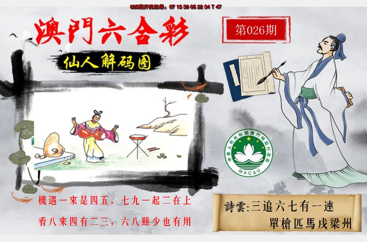 2025026期仙人解码图