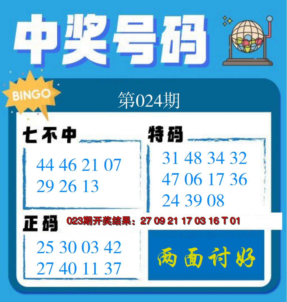 2025024期中奖号码
