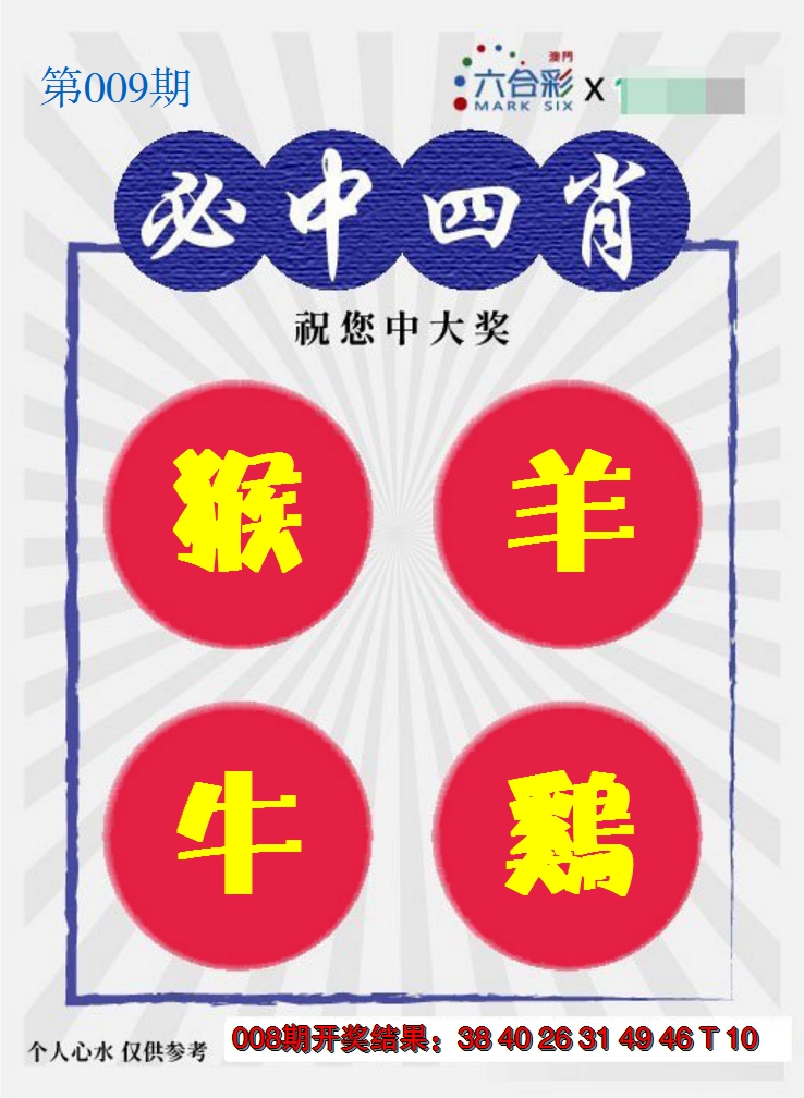 2025009期必中四肖S