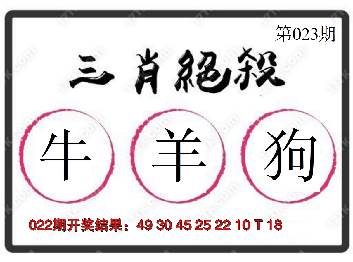 2025023期三肖绝杀
