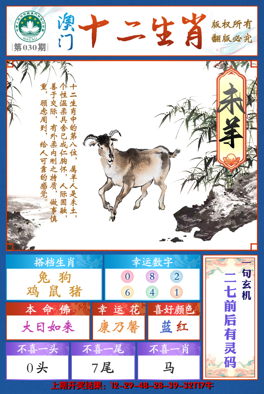 2025030期十二生肖