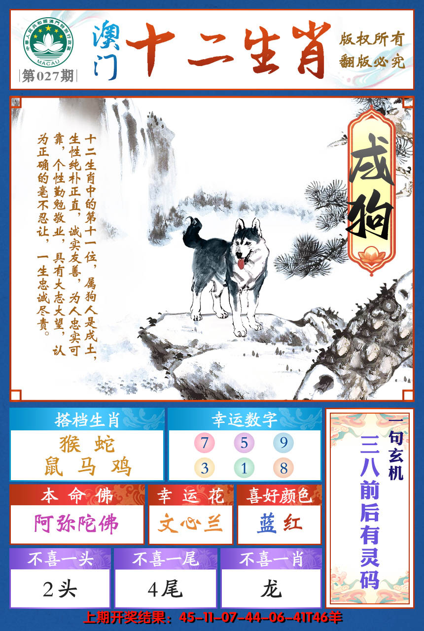 2025027期十二生肖