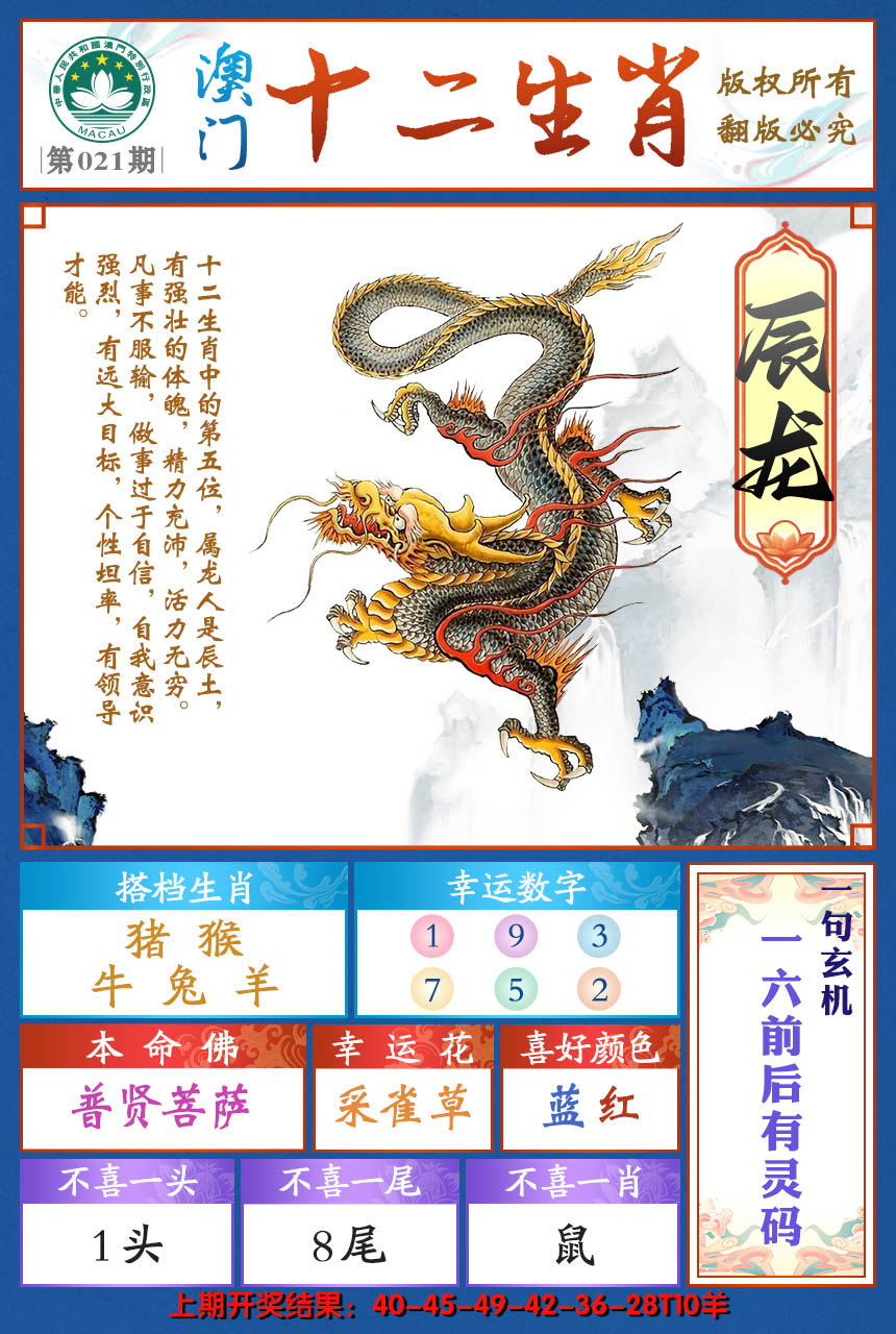 2025021期十二生肖