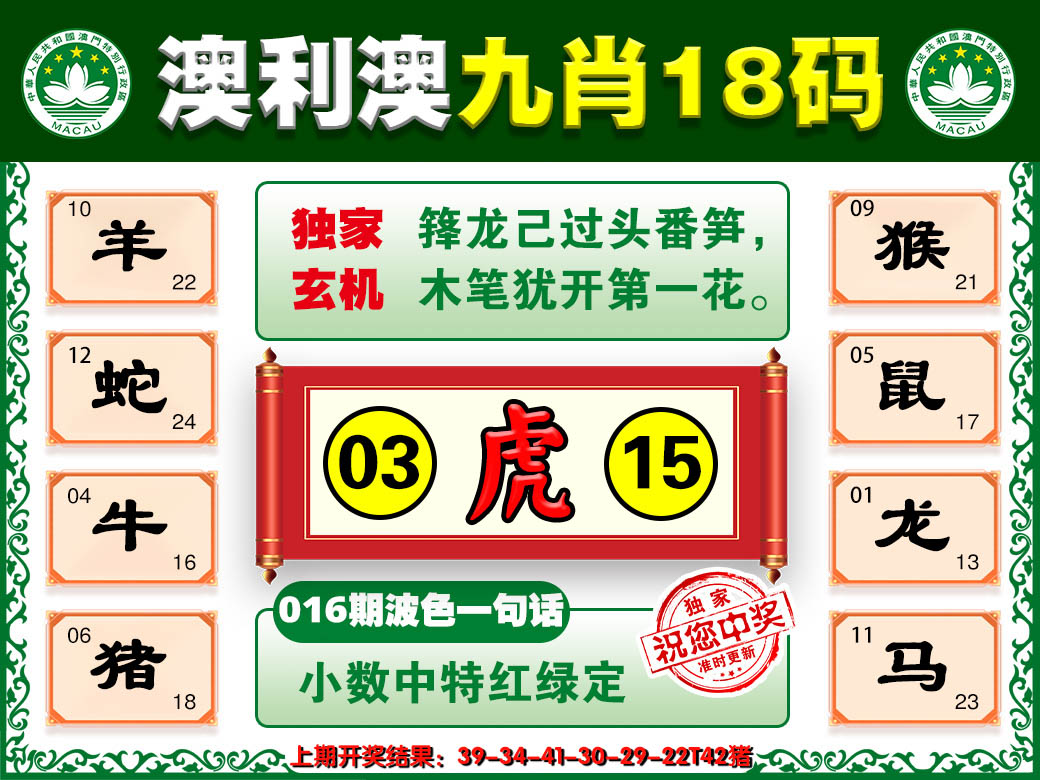 2025016期澳利澳九肖