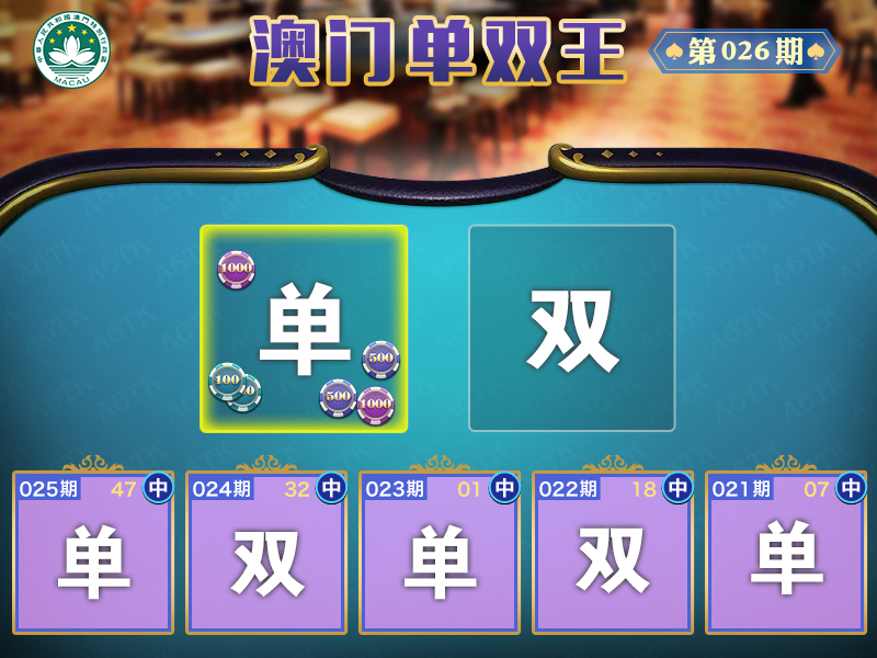 2025026期澳门单双王