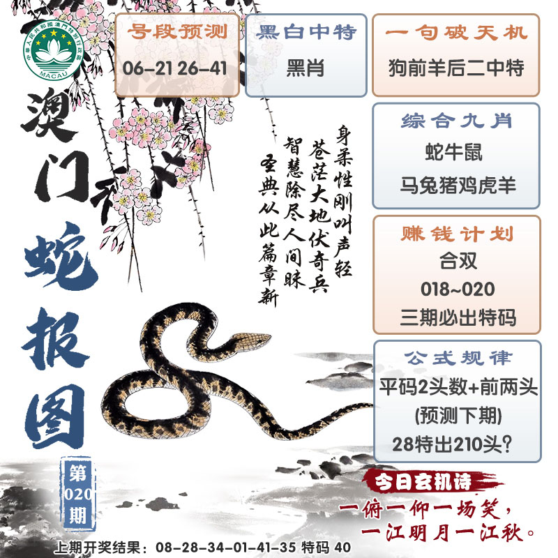 2025020期澳门蛇报图